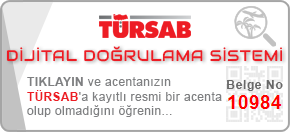 TURSAB Dijital Doğrulama Sistemi - Belge No: 10984